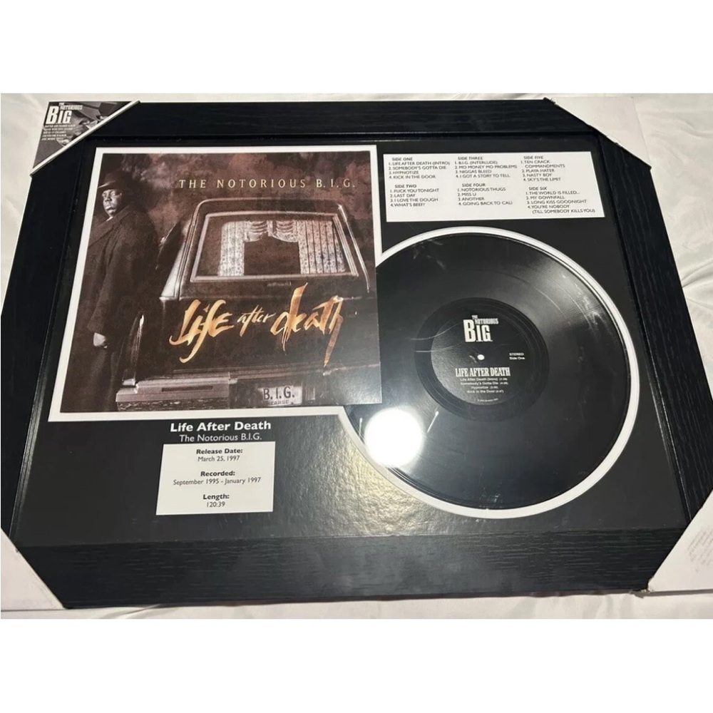 The Notorious B.I.G. Black Framed Wall Art